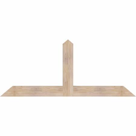 Ekena Millwork Portland Smooth Timber Gable Bracket, Douglas Fir, 72"W x 30"H x 3 1/2"D x 5 1/2"F, 10/12 Pitch GBW072X30X0406POR00SDF